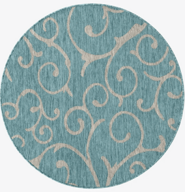 Botanical Round Area Rug