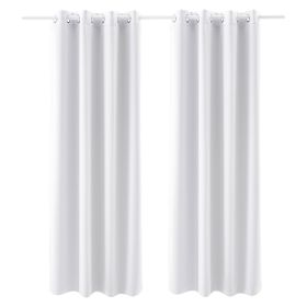 2 Set Blackout Curtain Grommet Window Panel Thermal Insulated Drapes 52x84 inch