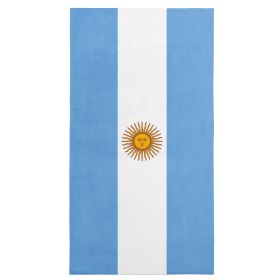 Argentina Flag Beach Towel 30x60 inches