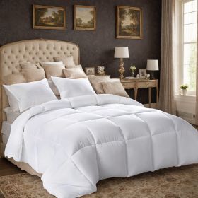 All-polyester Brushed Single Quilt Core Lattice Quilting With Microfiber Filling,  Suitable For All Seasons, Down Quilt Alternative, Breathable A (Option: 263cmx229cm 4pcs)