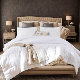 Polyester Brushed Single Quilt Core, Dot Quilting, Microfiber Filling, Suitable For All Seasons, Down Quilt Alternative, Breathable And Warm,CPC (Option: 263cmx229cm 4pcs)