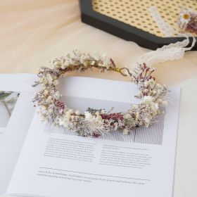 Baby Breath Crown, Dried Crown, Bride Crown, Wedding Crown, Daily Crown, Party Crown, Birthday Crown. (Option: Adilt)