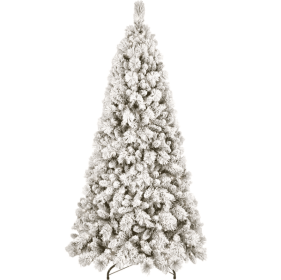 4 5 6  7  7.5  8 9  Ft PVC Hard Needle Mixed Flocked Tree (Option: 9foot PVC hard velvet tree)