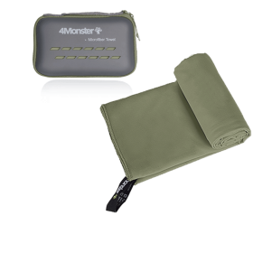Camping Towels Super Absorbent, Fast Drying Microfiber Travel Towel, Ultra Soft Compact Gym Towel ,Sport Towel (Color: Army Green, size: XS 30x50cm)
