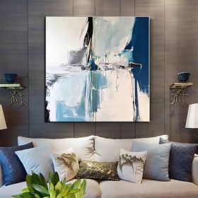 Hand Painted Oil Paintings Handmade Modern Abstract Oil Paintings On Canvas Wall Art Decorative Picture Living Room Hallway Bedroom Luxurious Dec (style: 01, size: 80x80cm)
