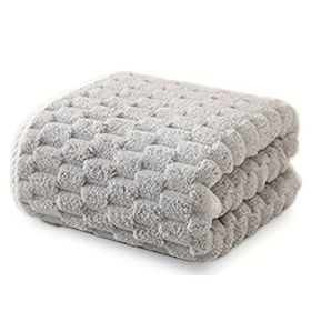 "Lifetime Durability Waffle Bath Towels - Commercial-Quality Microfiber That Lasts 300+ Washes Without Pilling or Stiffening" (Quantity: 1pc gray)