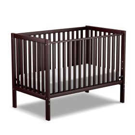 Baby Crib 5-in-1 Convertible,   Non-Toxic Finish, Simplistic Nursery Furniture (Color: Espresso)