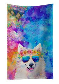 Samoyed Hippie Dawg Kitchen Towel Dish Cloths Guest Hand Towel Decorative Bathroom Towel for Face,Tea, Dishcloth, Kitchen and Bath (Default: Default)