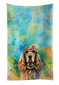 Cocker Spaniel Hippie Dawg Kitchen Towel Dish Cloths Guest Hand Towel Decorative Bathroom Towel for Face,Tea, Dishcloth, Kitchen and Bath (Default: Default)