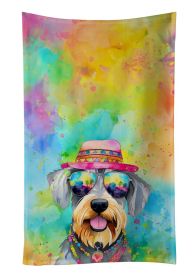 Schnauzer Hippie Dawg Kitchen Towel Dish Cloths Guest Hand Towel Decorative Bathroom Towel for Face,Tea, Dishcloth, Kitchen and Bath (Default: Default)