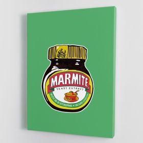 Marmite Standard Wall Art Canvas Print or Poster (type: Standard Framed Canvas Print, size: 40" x 26" / 100cm x 65cm approx)