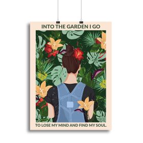 Into the Garden Standard Wall Art Canvas Print or Poster (type: Standard Framed Canvas Print, size: 12" x 8" / 30cm x 20cm approx)