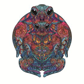 Each Piece Is Animal Shaped Christmas Gift Colorful Elephant Turtle Wooden Jigsaw Puzzles (Option: 12Style-A3)